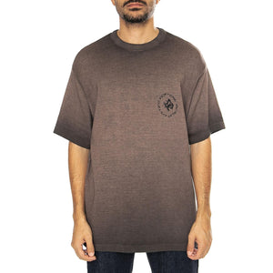 Circle Knit T-Shirt Washed Olive - Maglietta Girocollo Uomo Marrone VER-KT271-WSDOLI  VERTERE BERLIN 