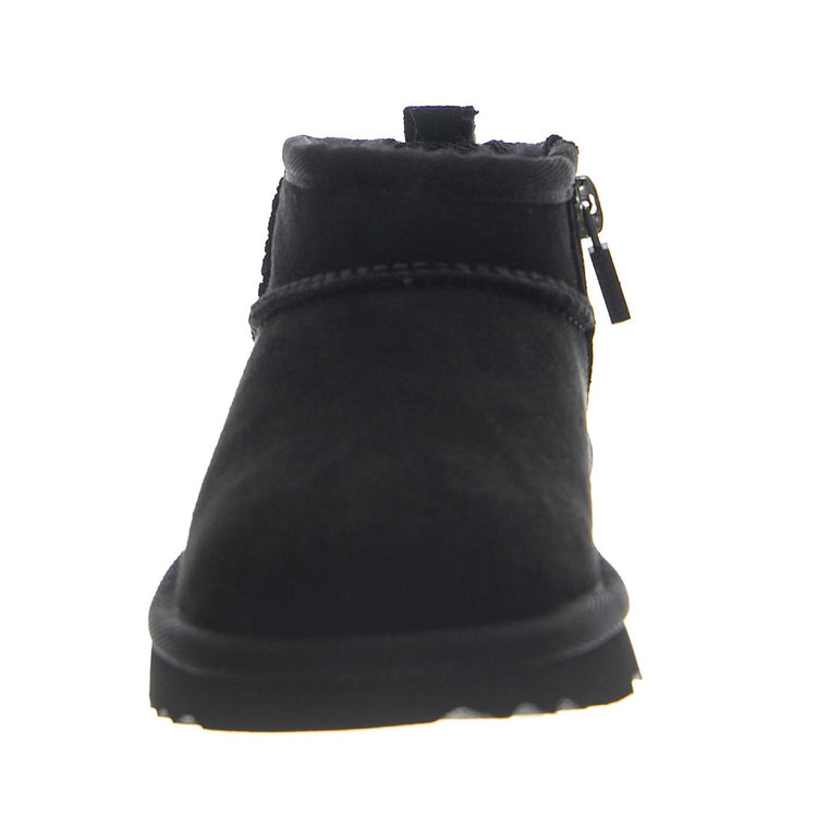 UGG Classic Ultra Mini Black - Scarpe Bambino/Bambina in Pelle Scamosciata Nera 1130750T BLK UGG 