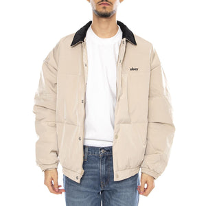 Whispers Jacket Feather Grey / Multi -- Giacca Uomo Grigio Chiaro / Multicolore 121800548 GYM OBEY 