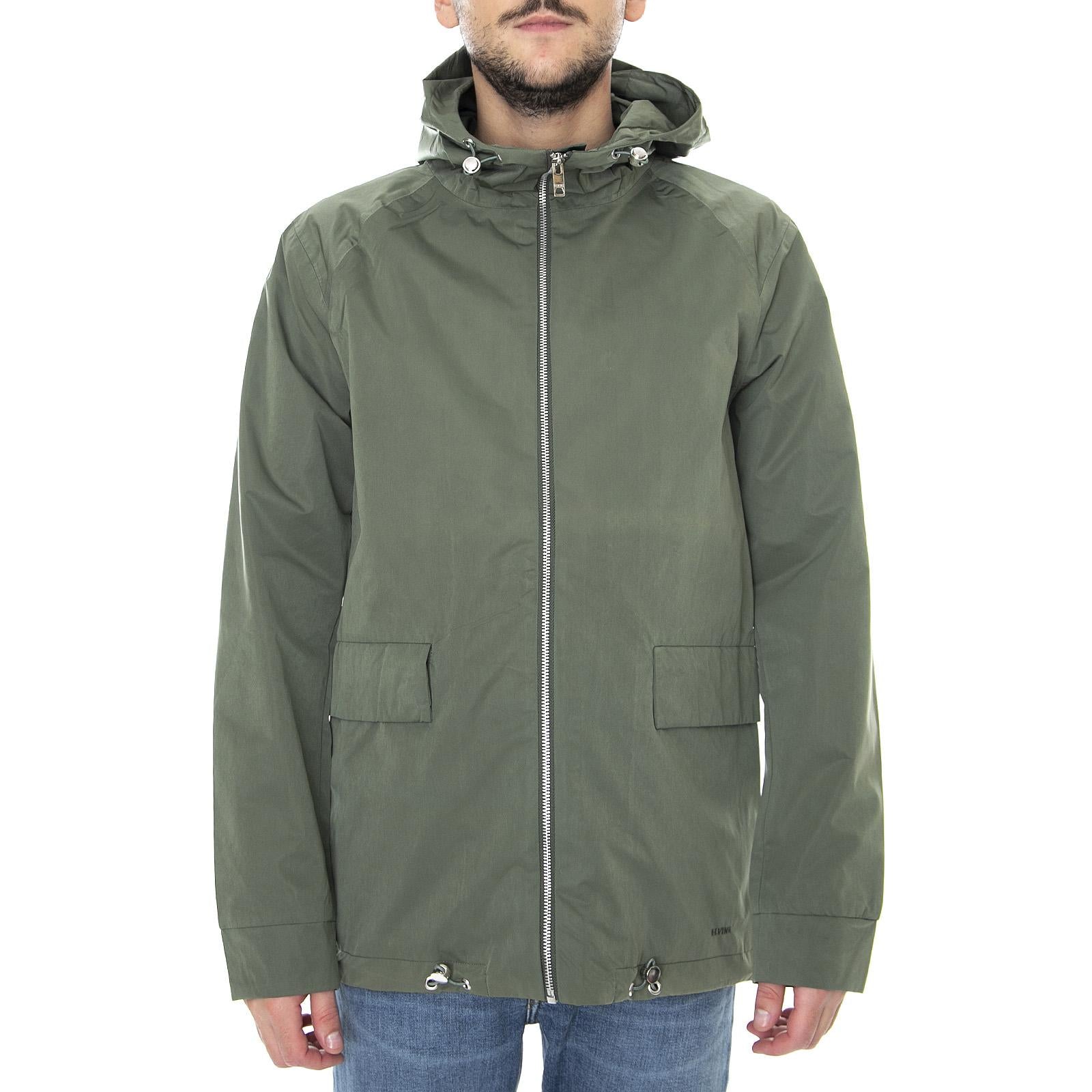 Tobias Summer Jacket - Thyme - Giacca con Cappuccio Uomo Verde 171005-609-thyme  ELVINE 