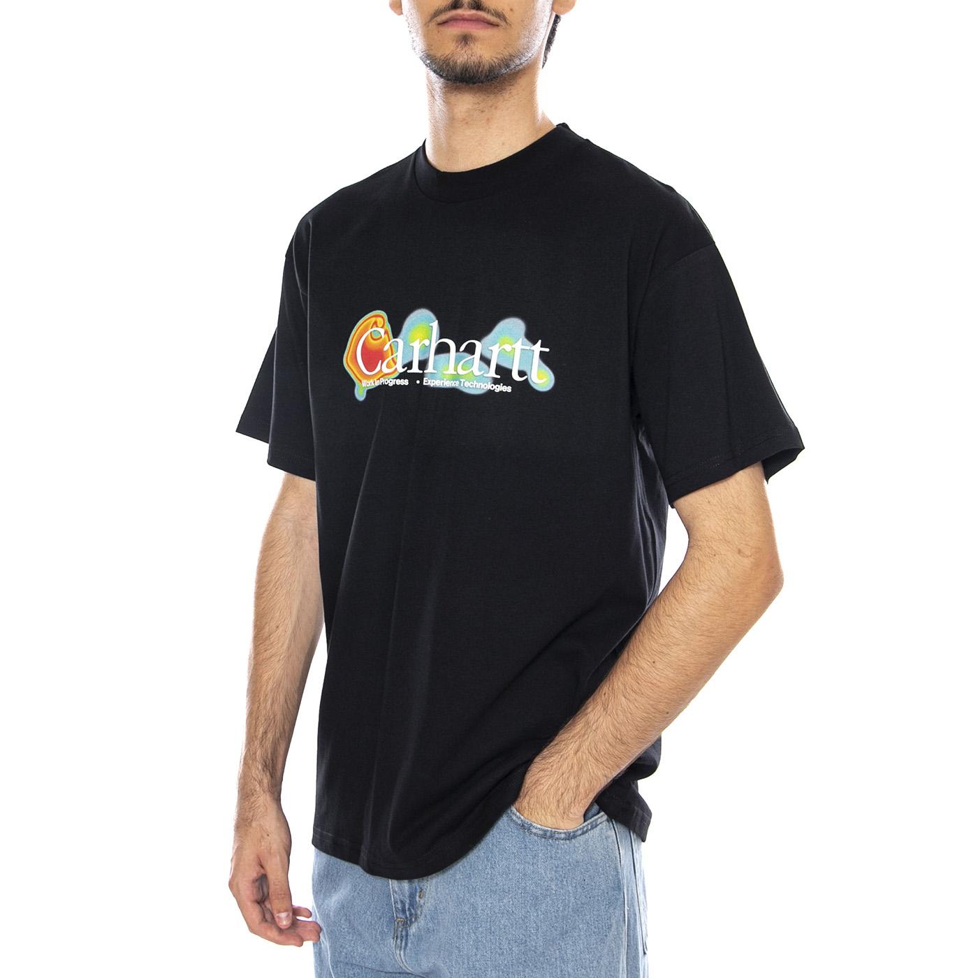 S/S Experiential T-Shirt Black - Maglietta Girocollo Uomo Nera I035442.89XX  CARHARTT WIP 