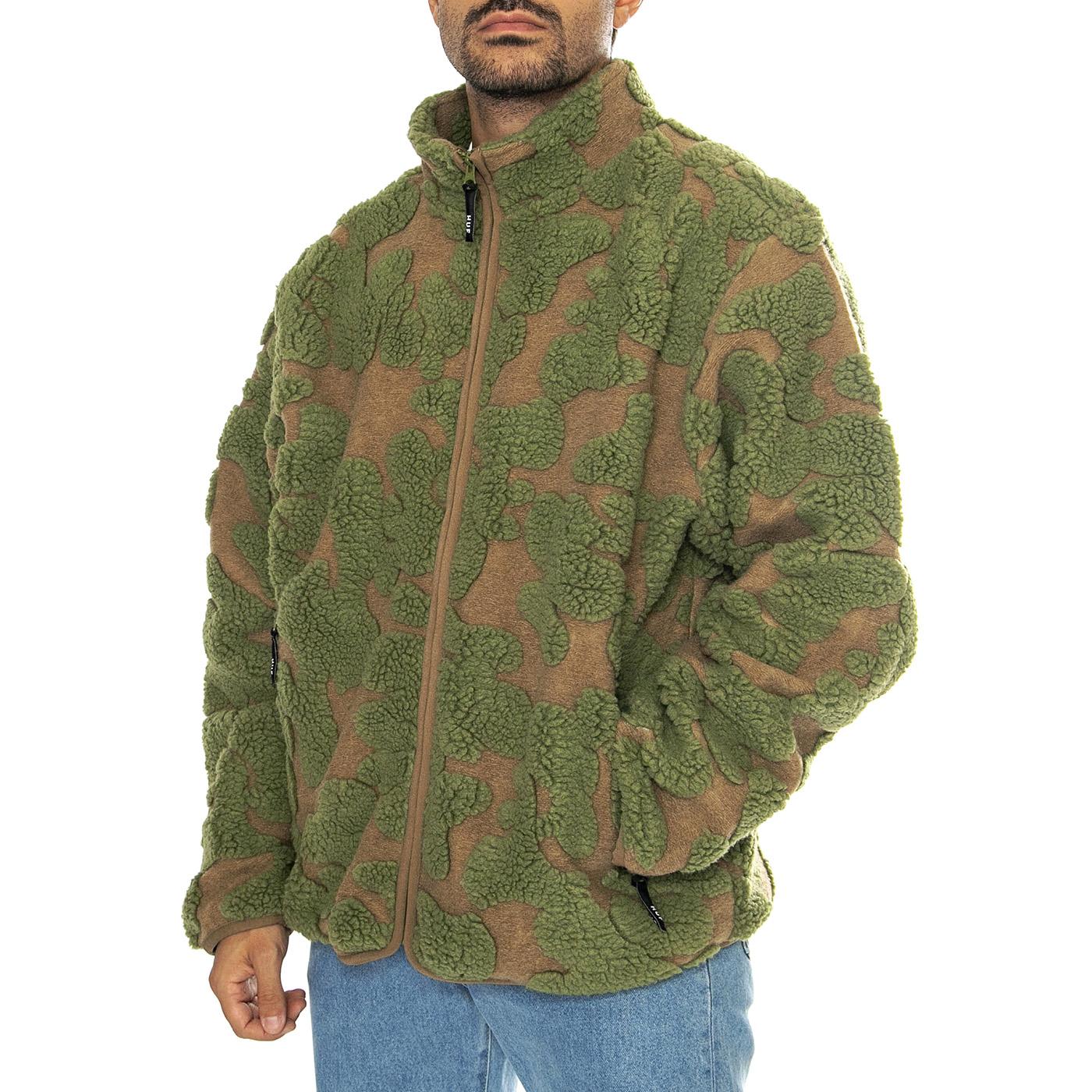 Abstract High Pile Jacquard Mud - Giacca Uomo Multicolore JK00445-MUD  HUF 