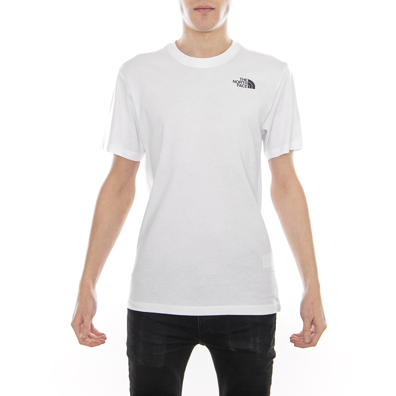 Redbox Cel Tee - White/Urban Navy - Maglietta Girocollo Uomo T92ZXESFT  THE NORTH FACE 