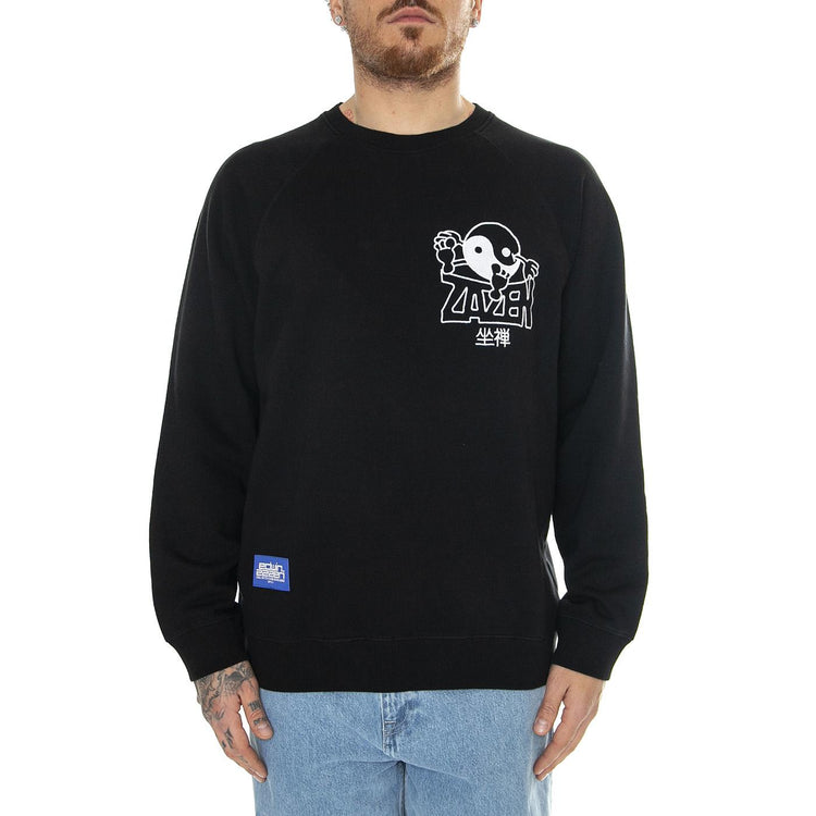 Zazen Sweat Black - Felpa Girocollo Uomo Nera I033472.89.67.  EDWIN 