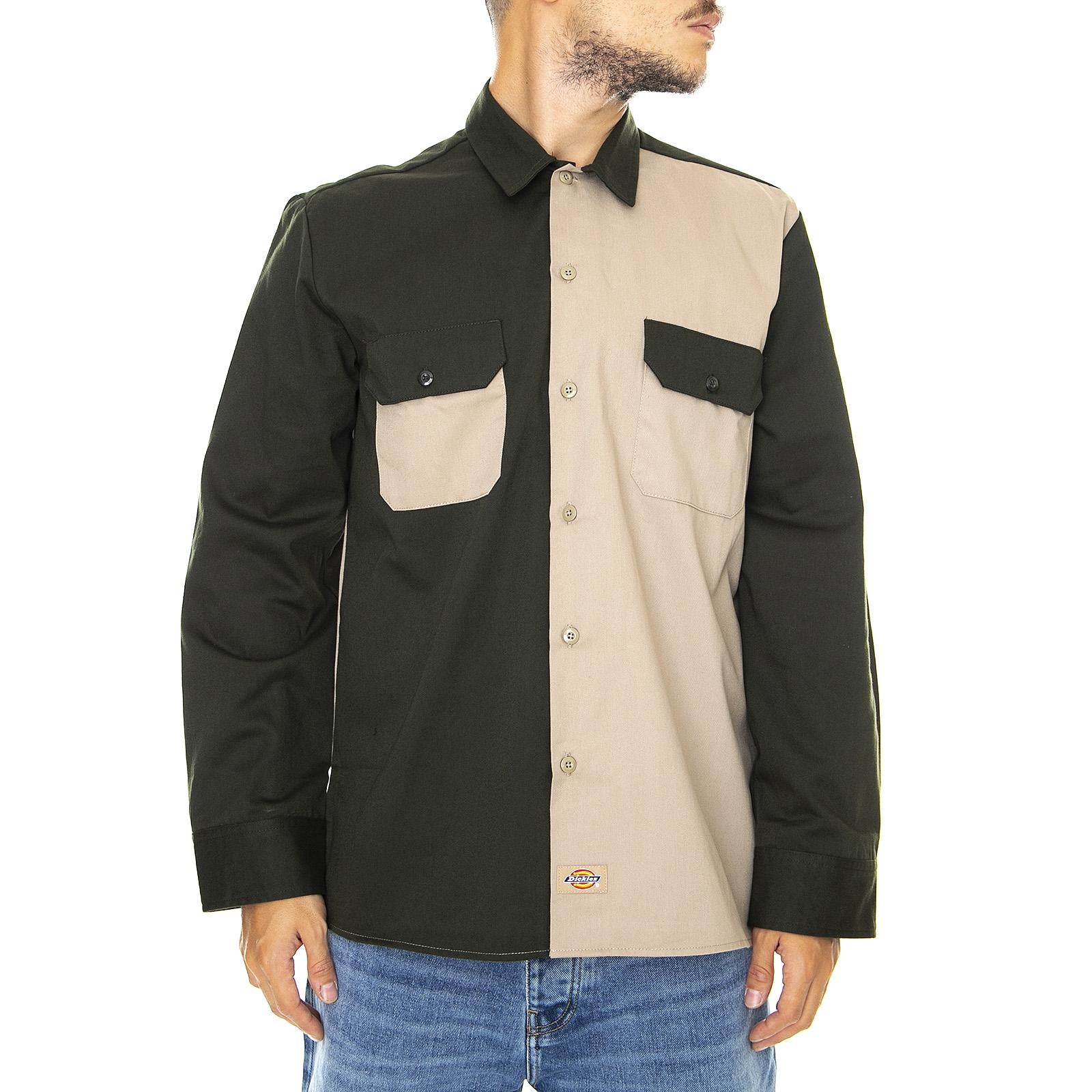 Hardinsburg Shirt - Khaki - Camicia Uomo Multicolore 05 200354-KH . DICKIES 