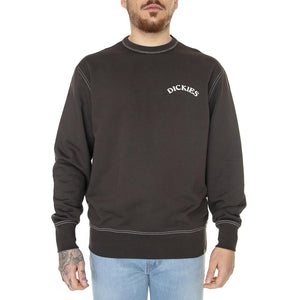 Beaverton Dark Brown - Felpa Girocollo Uomo Marrone DK0A4Y6KDBX1  DICKIES 