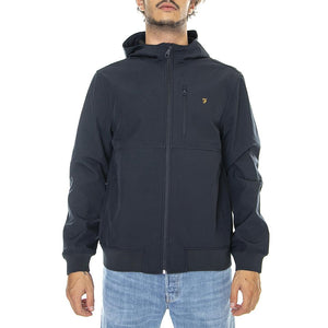 Rudd Softshell True Navy - Giacca Invernale con Cappuccio Uomo Blu F4RBC033-BLU  FARAH 