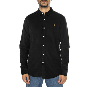 Fontella Slim Fit Shirt Black - Camicia Uomo Nera F4WF9017-010  FARAH 