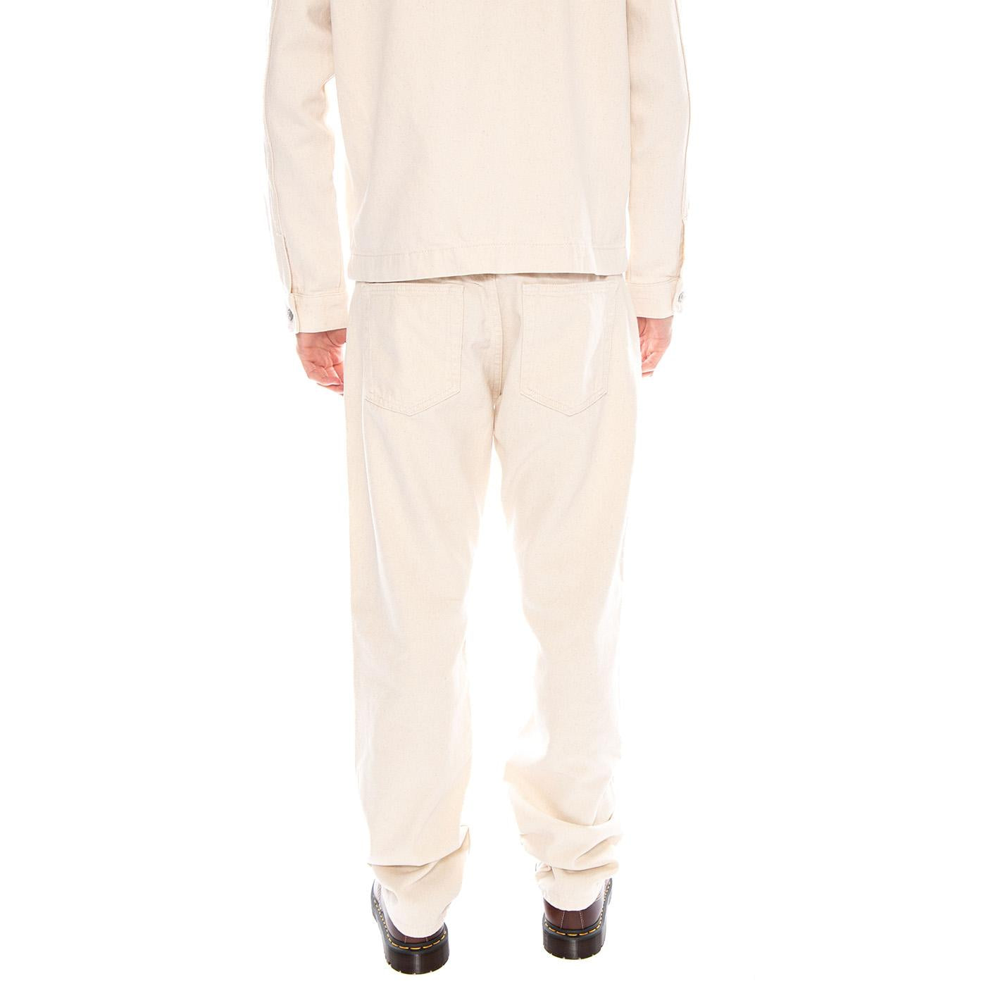 Edge Straight Ecru 5917 PIM DNM NOOS - Pantaloni Uomo Bianchi 22025917 ECRU ONLY & SONS 