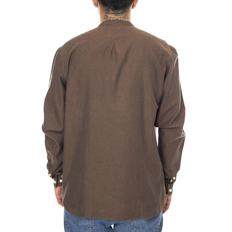 Mens Getty Shirt - Cashew - Camicia Uomo Marrone 140580098-114  MINIMUM 
