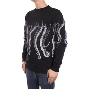 WHITE OCTOPUS OUTLINE CREWNECK BLACK ESTERNO 76227_4  OCTOPUS 