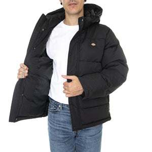 Glacier View Puffer Black - Giacca Invernale con Cappuccio Uomo Nera DK0A4Y3WBLK1  DICKIES 