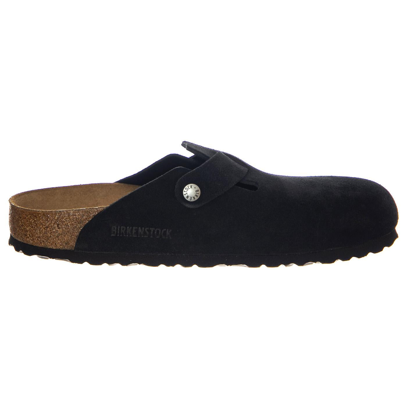 Boston black, Suede Leather - Sandali Uomo Neri 1027067  BIRKENSTOCK 