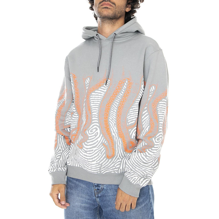  20WOSH25-GREY-ORANGE  OCTOPUS 