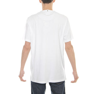 Gillespie - White/Navy - Maglietta Girocollo Uomo C7GMU95749109-WHT  PRETTYGREEN 
