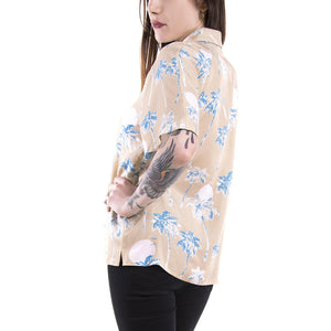 JILL HAWAII S/S BLOUSE WO S SAFARI H109746155  WESC 