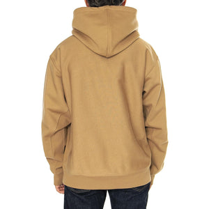Hooded American Script Sweat Peanut - Felpa con Cappuccio Uomo Marrone I028279.2FSXX  CARHARTT WIP 