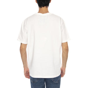 Rode Ben Tee Worn White - Maglietta Girocollo Uomo Bianca 112371671  WRANGLER 