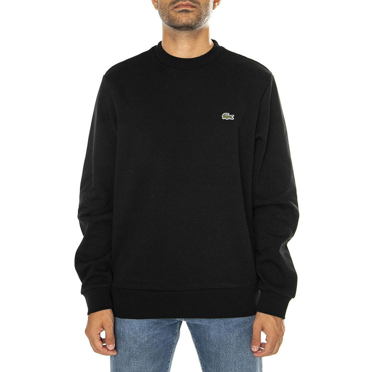 Sweatshirt SH9608-031 - Felpa Girocollo Uomo Nera SH9608-031  LACOSTE 