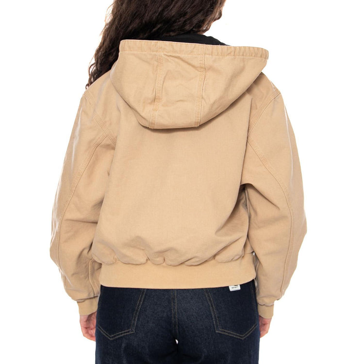 W' OG Active Jacket Dusty H Brown - Giacca con Cappuccio Donna Beige I034842 07E4O CARHARTT WIP 
