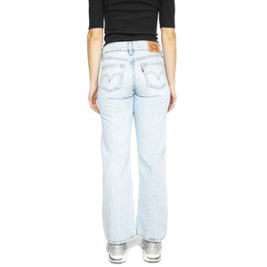 Superflow Loose Light Indigo Flat Finish - Pantaloni Denim Jeans Donna Blu A7498-0007  LEVIS 