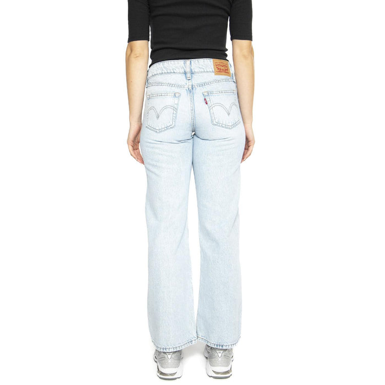 Superflow Loose Light Indigo Flat Finish - Pantaloni Denim Jeans Donna Blu A7498-0007  LEVIS 