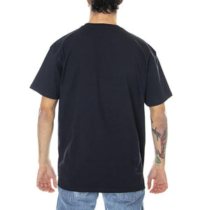 S/S Chase T-Shirt Dark Navy / Gold - Maglietta Girocollo Uomo Blu Scuro I026391-00HXX . CARHARTT WIP 