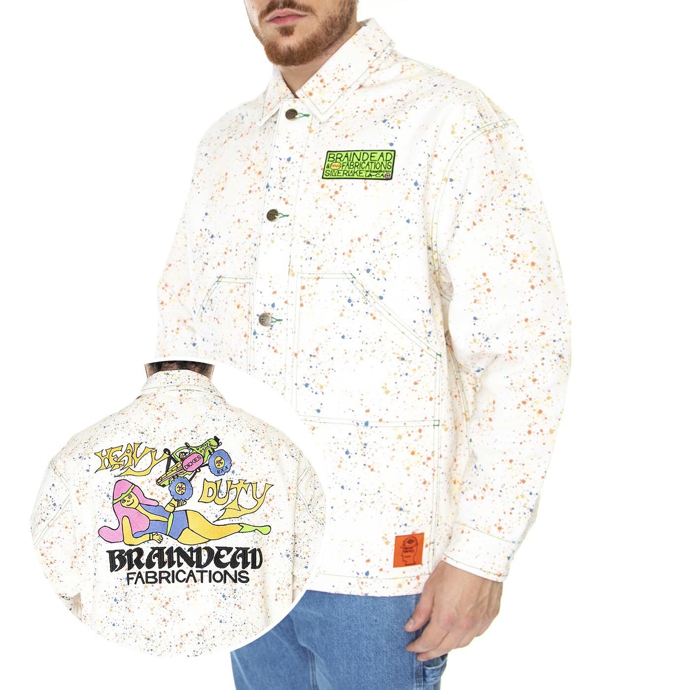 BD x DICKIES Gardening Jacket Whisper White - Giacca Uomo Bianca DK0A4YCRE921  DICKIES 