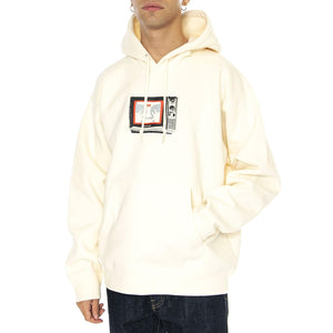 Obey TV Fleece Unvbeached - Felpa con Cappuccio Uomo Beige 112843940-UNBLEACHED  OBEY 