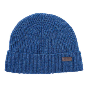 Carlton Beanie Dark Denim - Cappellino a Cuffia Blu FW22-MHA0449-BL71  BARBOUR 