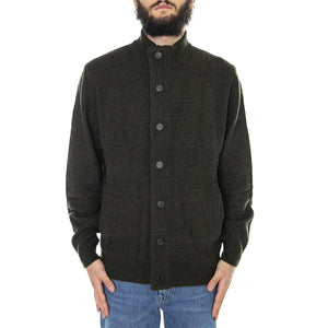 Patch Zip Thru Seaweed - Cardigan Uomo Verde FW22-MKN0731-GN73  BARBOUR 