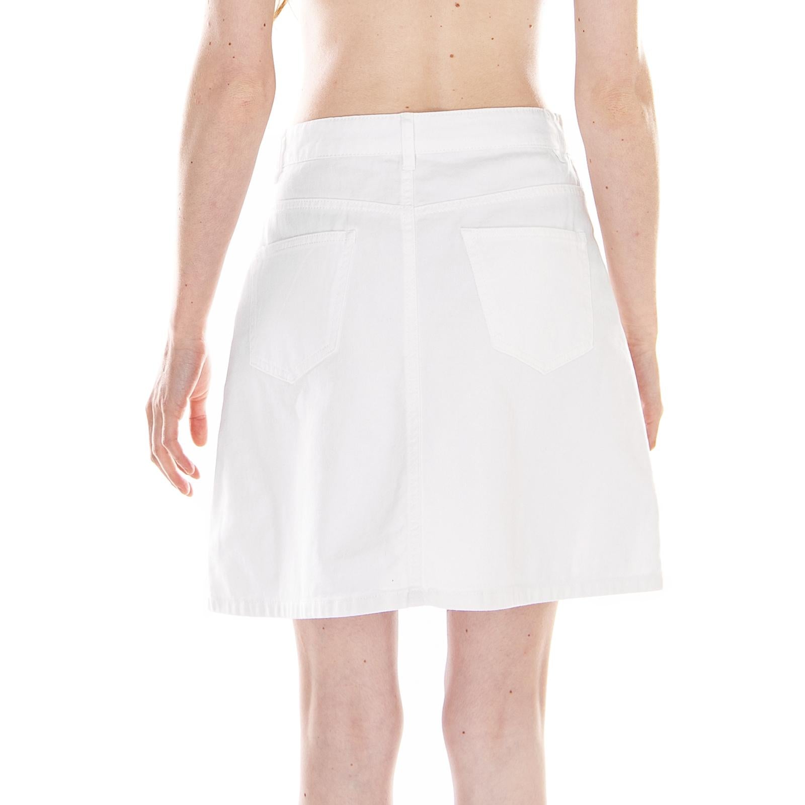 NMSUNNY SHORTDNM SKATERSKIRT GU125 NOOS Bright White 27001341-Bright White  NOISY MAY 