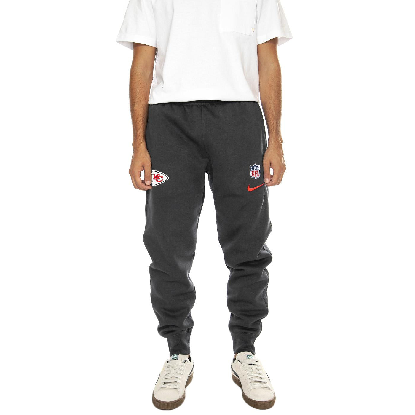 Nike Club Fleece Pant Kansas City Chiefs Anthracite - Pantaloni Uomo Grigi 02F7-06F-7G-4NZ . NIKE 