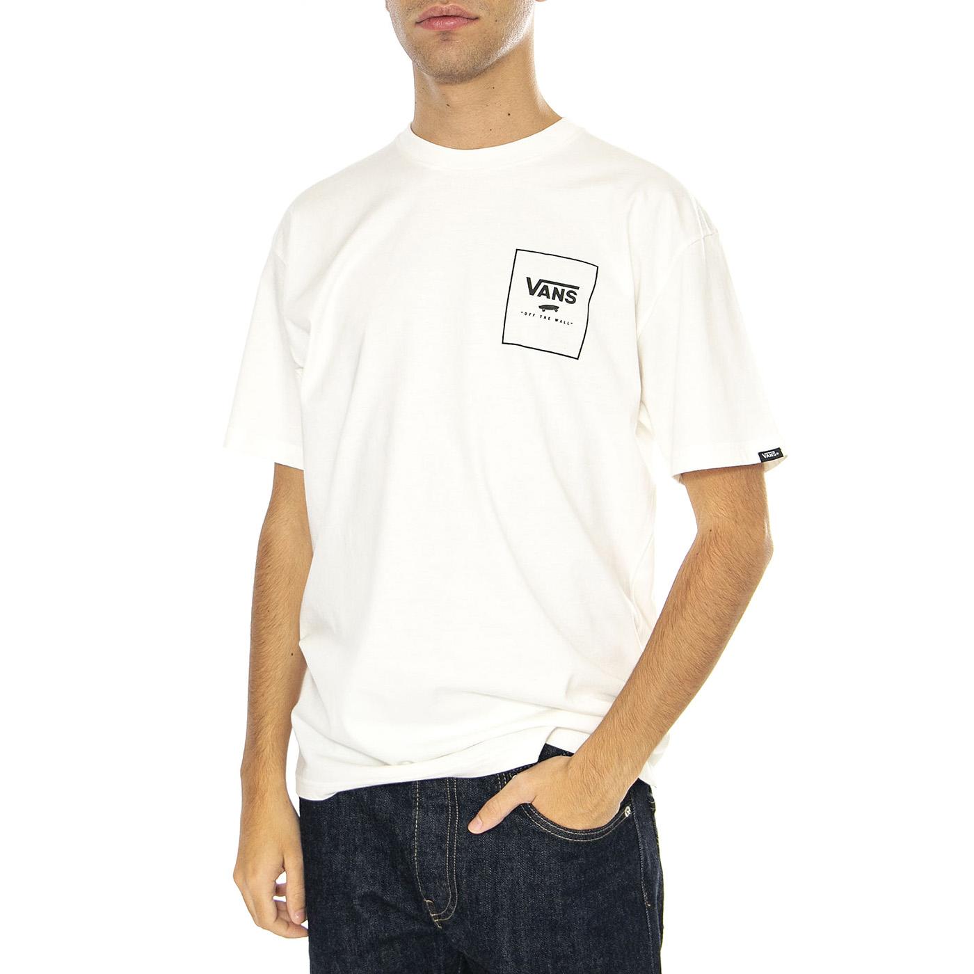 Mini Box SS Marshmallow - Maglietta Girocollo Uomo Bianca VN000HQUFS81  VANS 