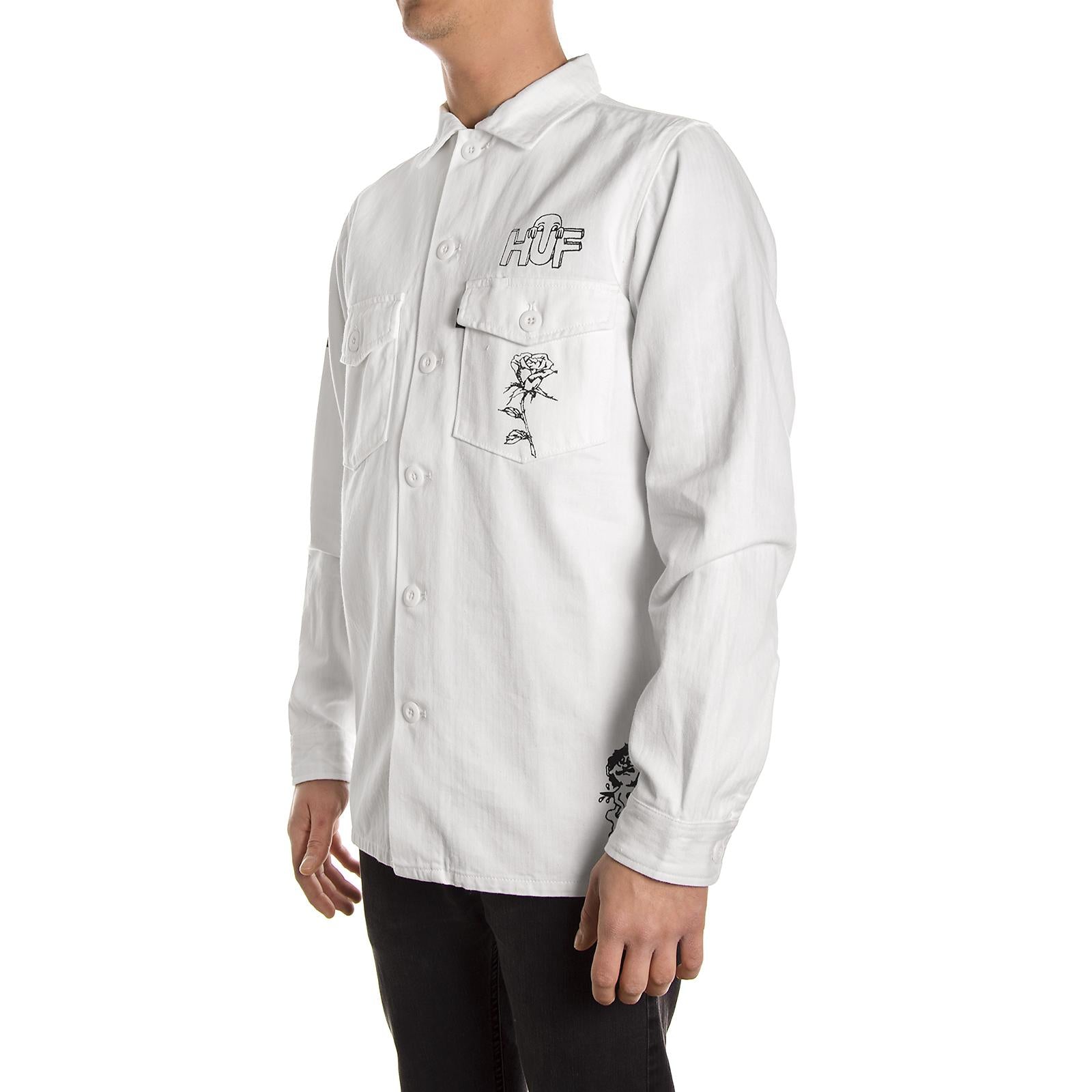 SCRAWL BDU JACKET JK00006-WHITE  HUF 