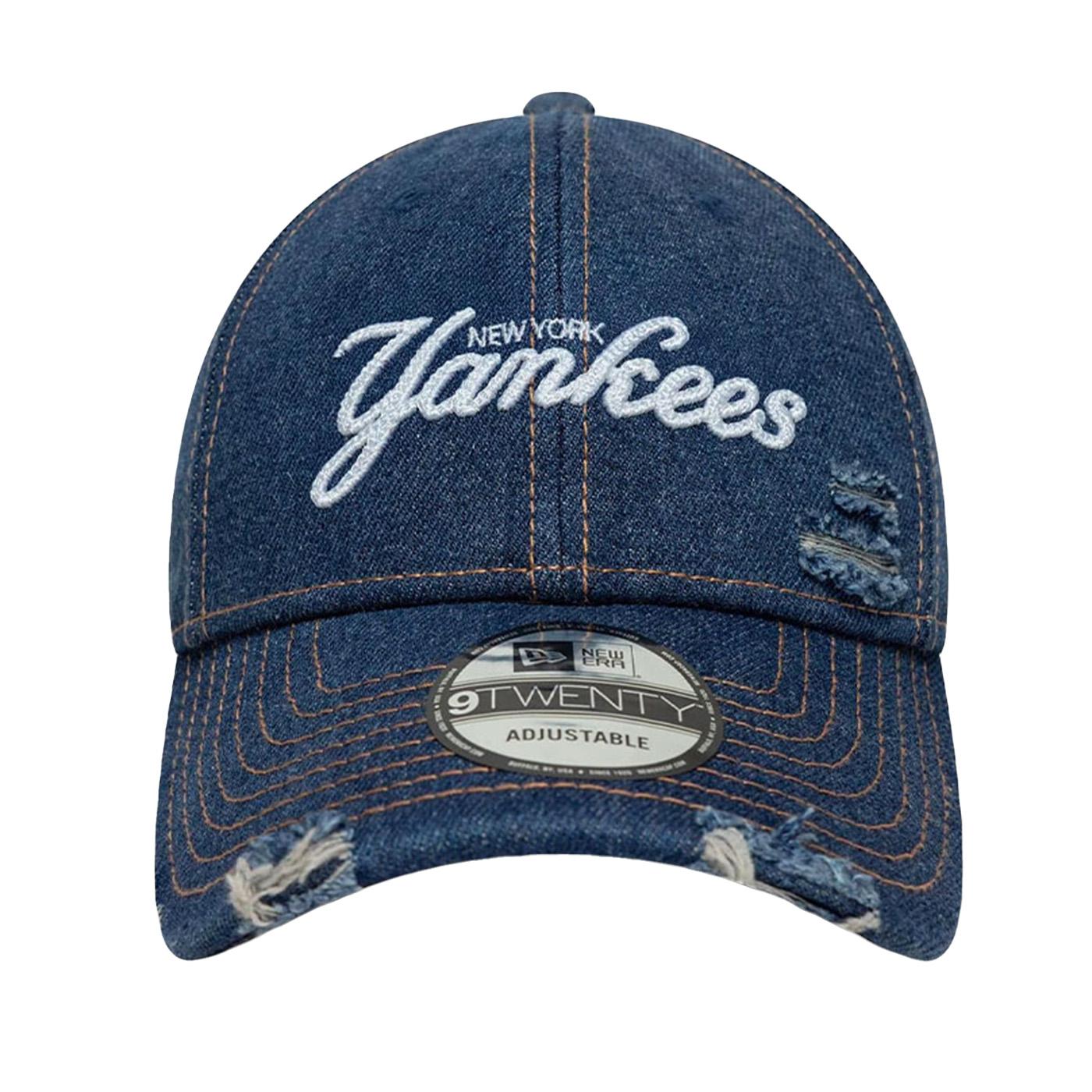 Denim Distress 9TWENTY® New York Yankees - Cappellino Blu Navy 60771839 NVY NEW ERA 