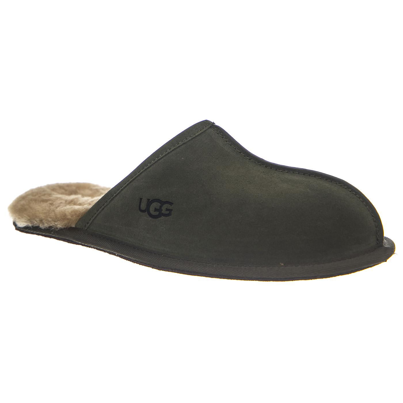 UGG M Scuff Slippers Forest Night - Pantofole Uomo in Pelle Scamosciata Verde Scuro 1101111M MFRSN UGG 