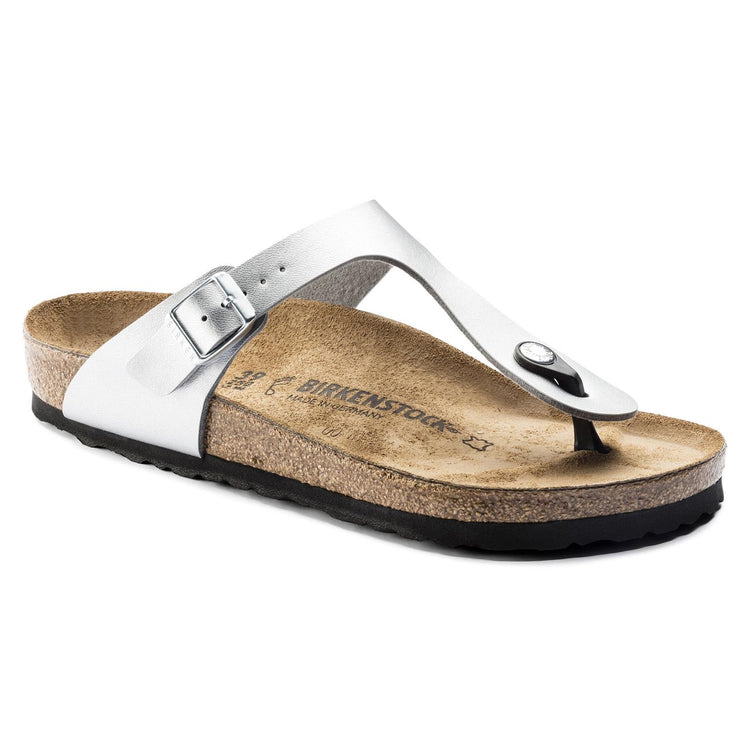 Gizeh Birko Flor Sandals - Silver - Sandali Donna Argento - Calzata Stretta 043851 . BIRKENSTOCK 