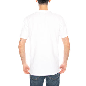 S/S Chase T-Shirt White / Gold - Maglietta Girocollo Uomo Bianca I026391 00RXX CARHARTT WIP 