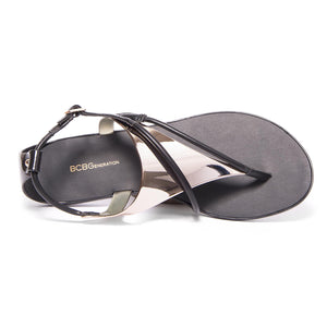 Chatham Sandals - Black / Rose Gold - Sandali Donna Neri BCSCHATHAMBLACK-ROSE  BCBG 