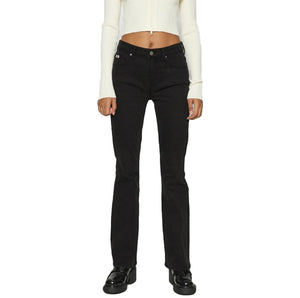 Go Kit Bootcut Pant Go Hyde Black Wash - Pantaloni Denim Jeans Donna Neri W3GG11D4UO0-F9UF  GUESS ORIGINALS 