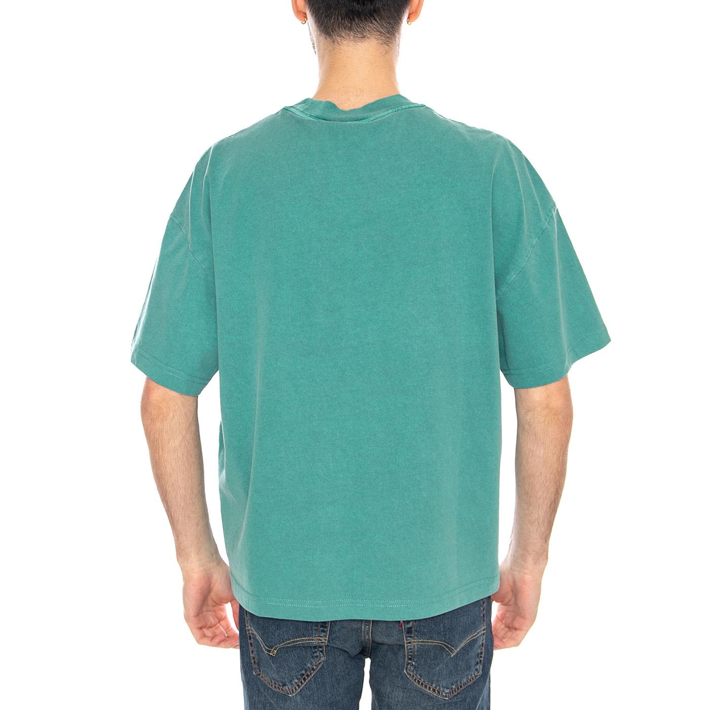 S/S Benton T-Shirt Lily - Maglietta Girocollo Uomo Verde I035590 3ICGD CARHARTT WIP 
