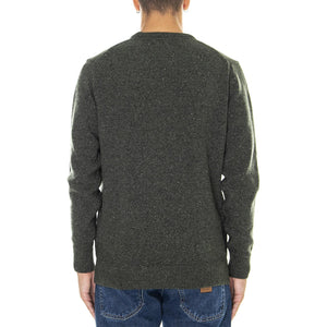 Tisbury - Maglione Girocollo Uomo Verde MKN0844-GN79-FW21  BARBOUR 