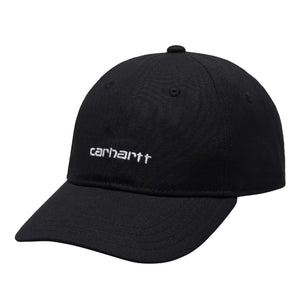 Canvas Script Cap Black / White - Cappellino con Visiera Nero I028876.0D2XX  CARHARTT WIP 