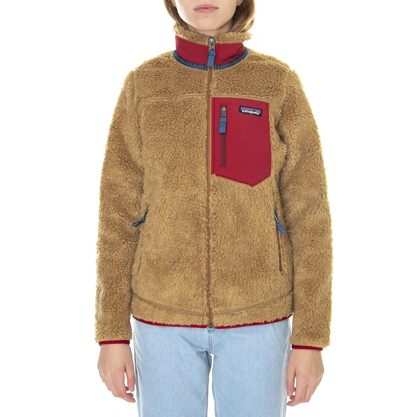 W's Classic Retro-X Jacket Nest Brown w/Wax Red - Giacca Invernale Donna Marrone 23074-NBWA  PATAGONIA 