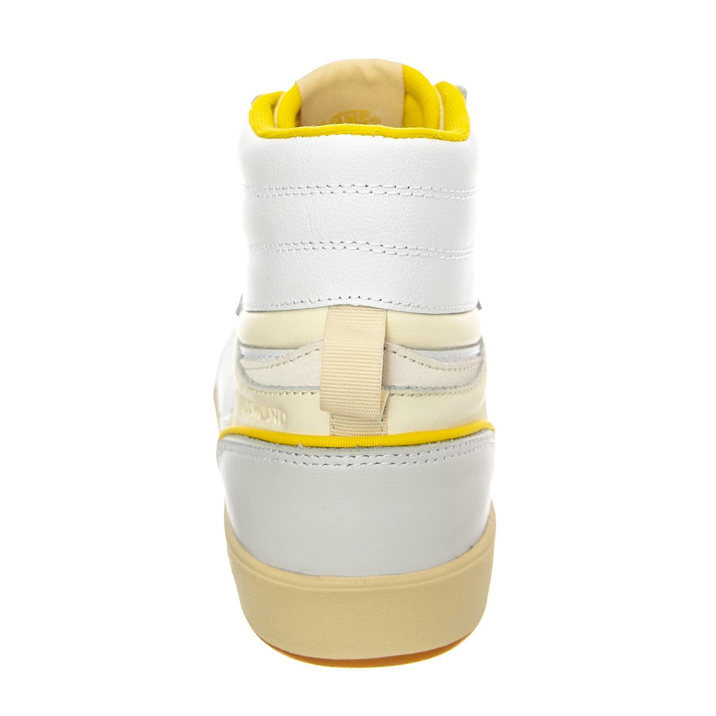 UA Lowland Hi CC JMP Serio Collection Yellow / White - Scarpe Stringate Profilo Alto Uomo Bianche / Multicolore VN0A7Q4QYL31  VANS 