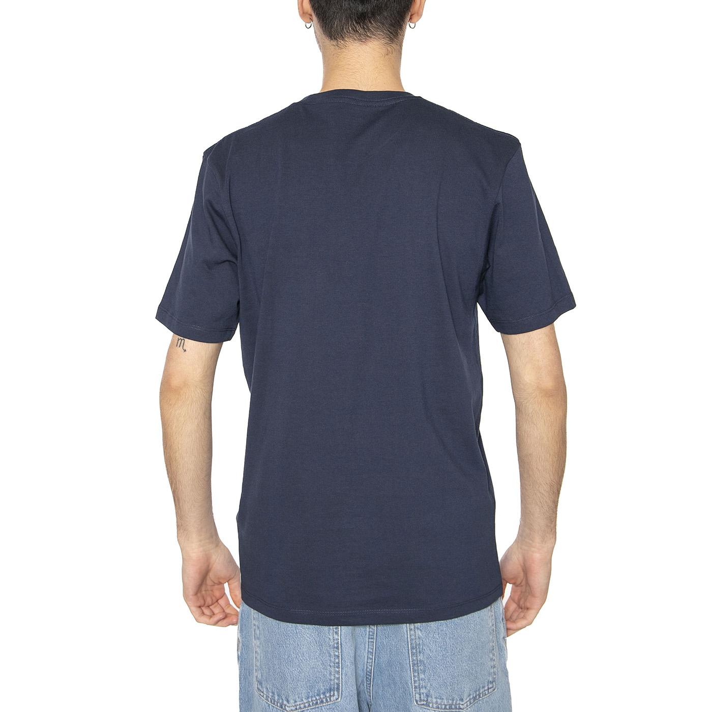 Small Logo Tee Navy - Maglietta Girocollo Uomo Blu 112362807  WRANGLER 
