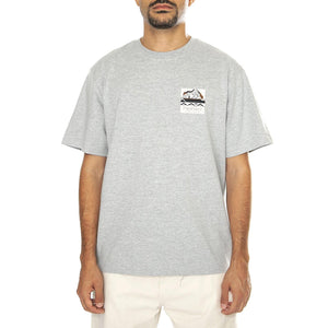 Geo Back Print T-Shirt Vintage Grey Heather - Maglietta Girocollo Uomo Grigia PFD0338-G59  PENFIELD 