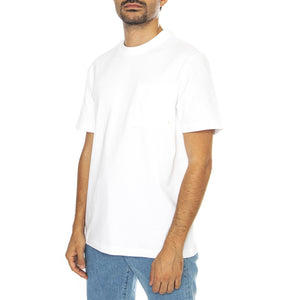 Stacy Pocket SS Tee White - Maglietta Girocollo Uomo Bianca F4KSD007-104  FARAH 