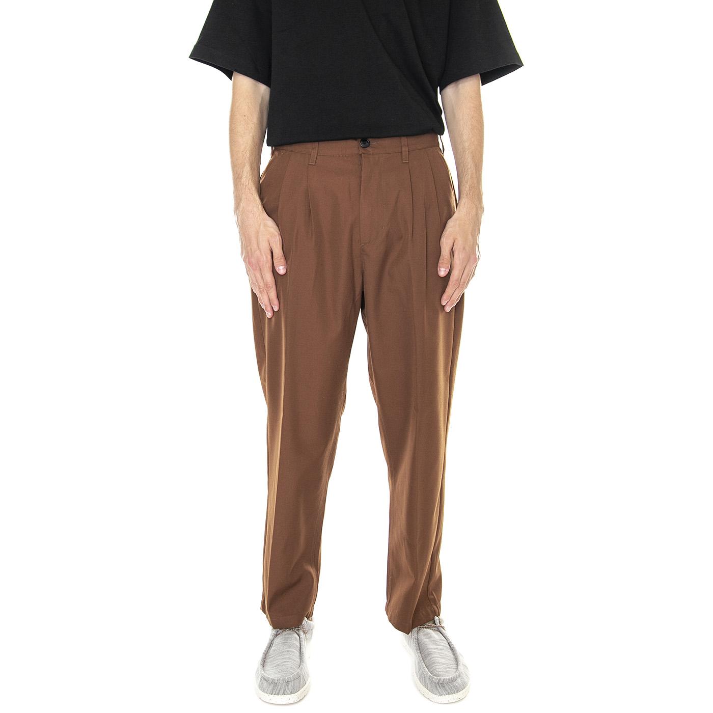 M' Fubar Pleated Pant Sepia - Pantaloni Uomo Marroni 142020201-SEP  OBEY 